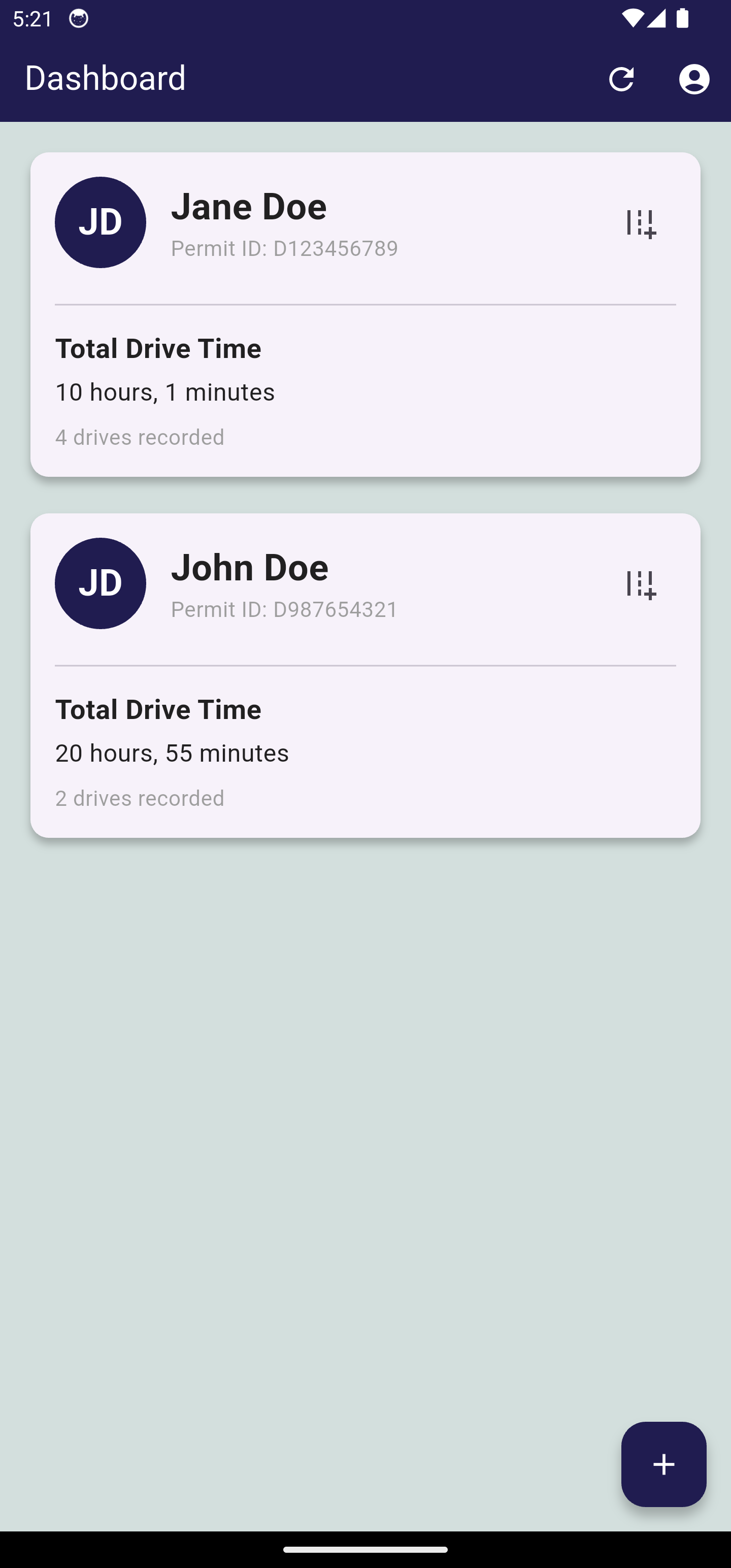 MyDriverLog App Progress Tracking